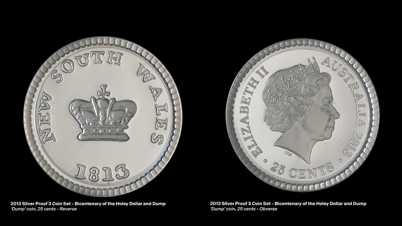2013 Dump coin 25 cents.