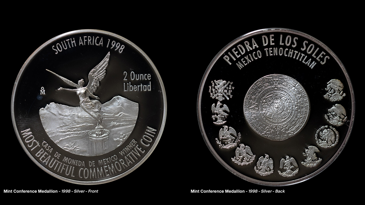 1998 Most Beautiful Commemorative Coin Medallion