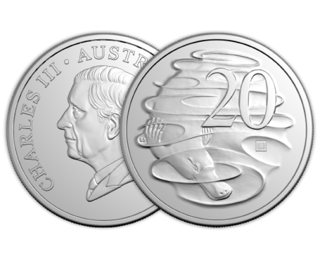 2026 ANDA 20c Coin with QLD privy mark.