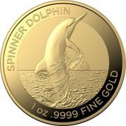 Investment Coin Gold 2020 One hundred dollars Spinner Dolphin