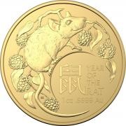 Investment Coin Gold 2020 One hundred dollars Year of the Rat