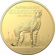 Investment Coins Gold 2021 One Hundred Dollars Australia Zoo-Cheetah