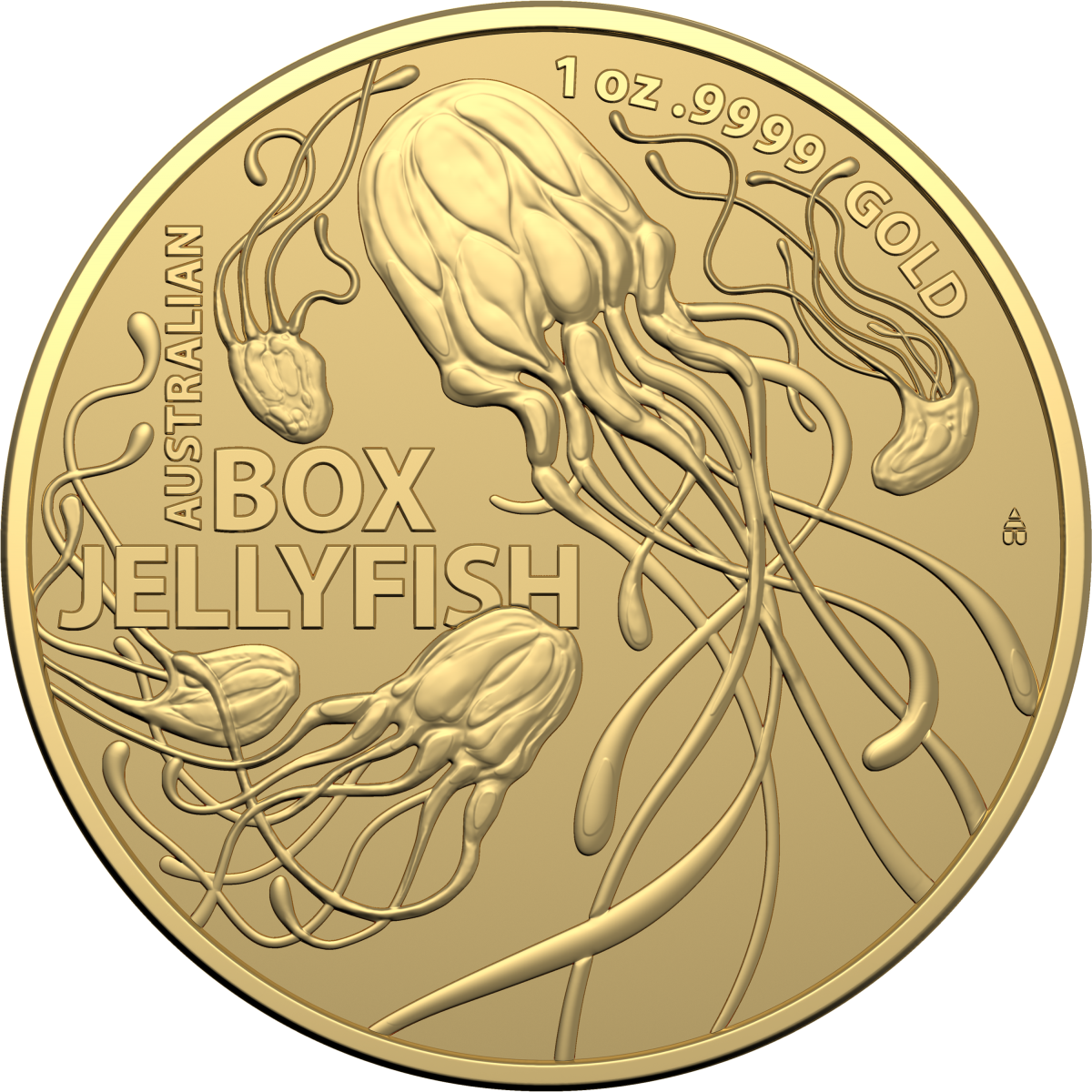 Investment Coins Gold 2023 One Hundred Dollars Australia's Most Dangerous - Australian Box Jellyfish