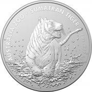 Investment Coin Silver 2020 One dollar Australia Zoo Sumatran Tiger