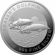 Investment Coins Silver 2021 One Dollar Fraser Dolphin