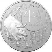 Investment Coin Silver 2021 One dollar Year of the Ox