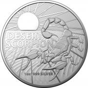 Investment Coins Silver 2022 One Dollar Australian Desert Scorpion