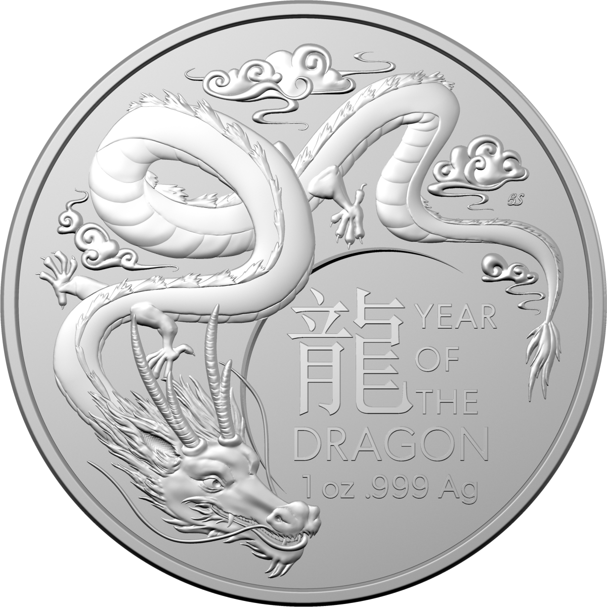 Investment Coins Silver 2024 One Dollar Lunar Series - Year of the Dragon