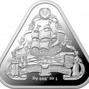 Investment Coin Silver Triangular 2020 One dollar Zuytdorp