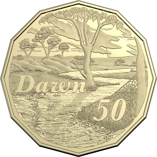 Dorothea Mackellar 50c Dawn Coin