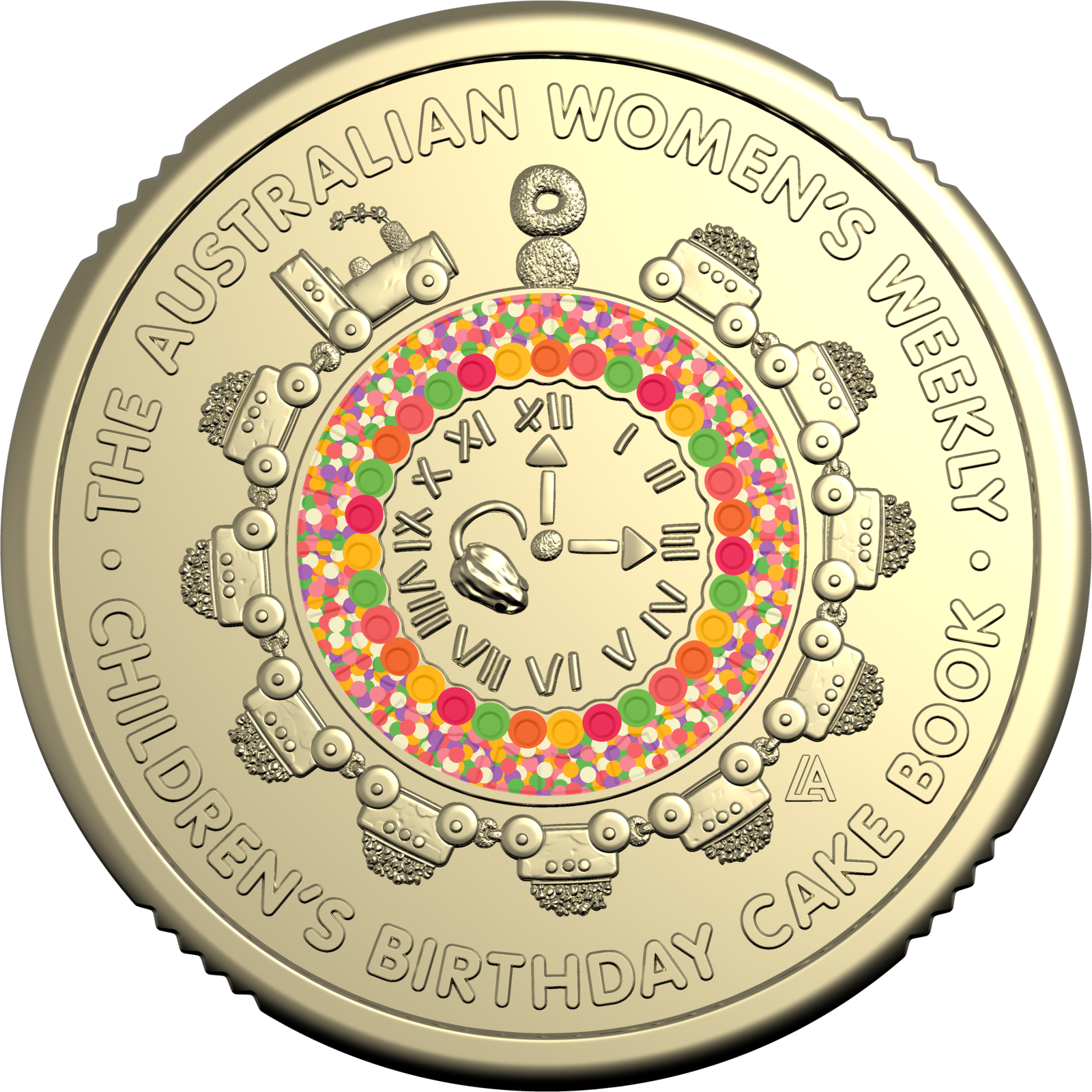 2025 Australian Women's Weekly Birthday Cake Book $2 Coloured Coin