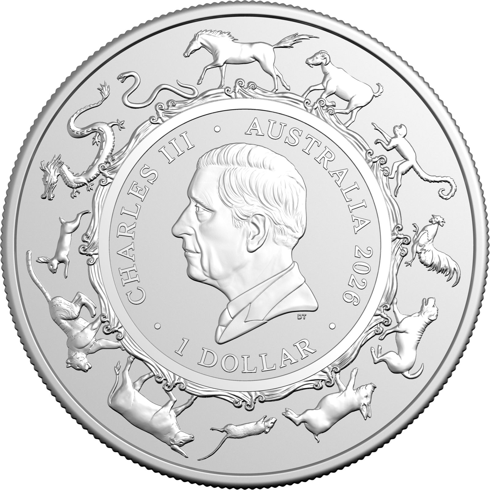 2025 Invested Lunar year of the horse obverse