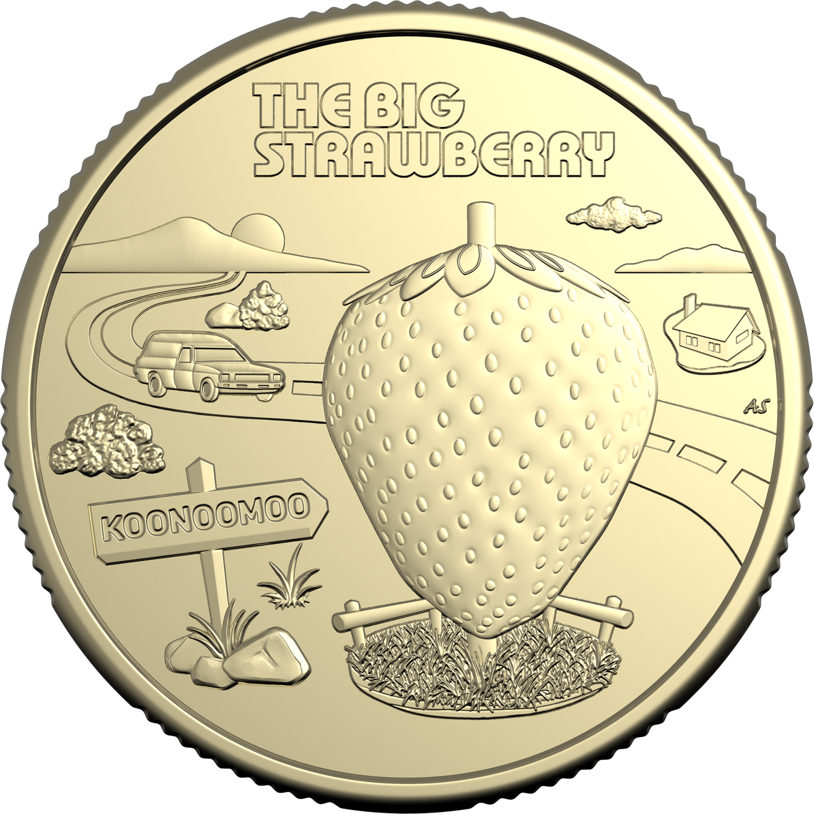 uncirculated coins one dollar 2025 aussie big things big strawberry