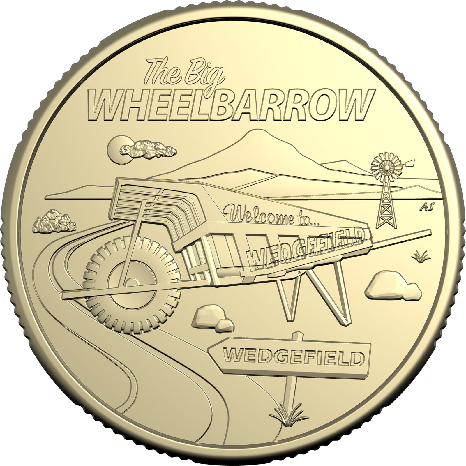 uncirculated coins one dollar 2025 aussie big things big wheelbarrow