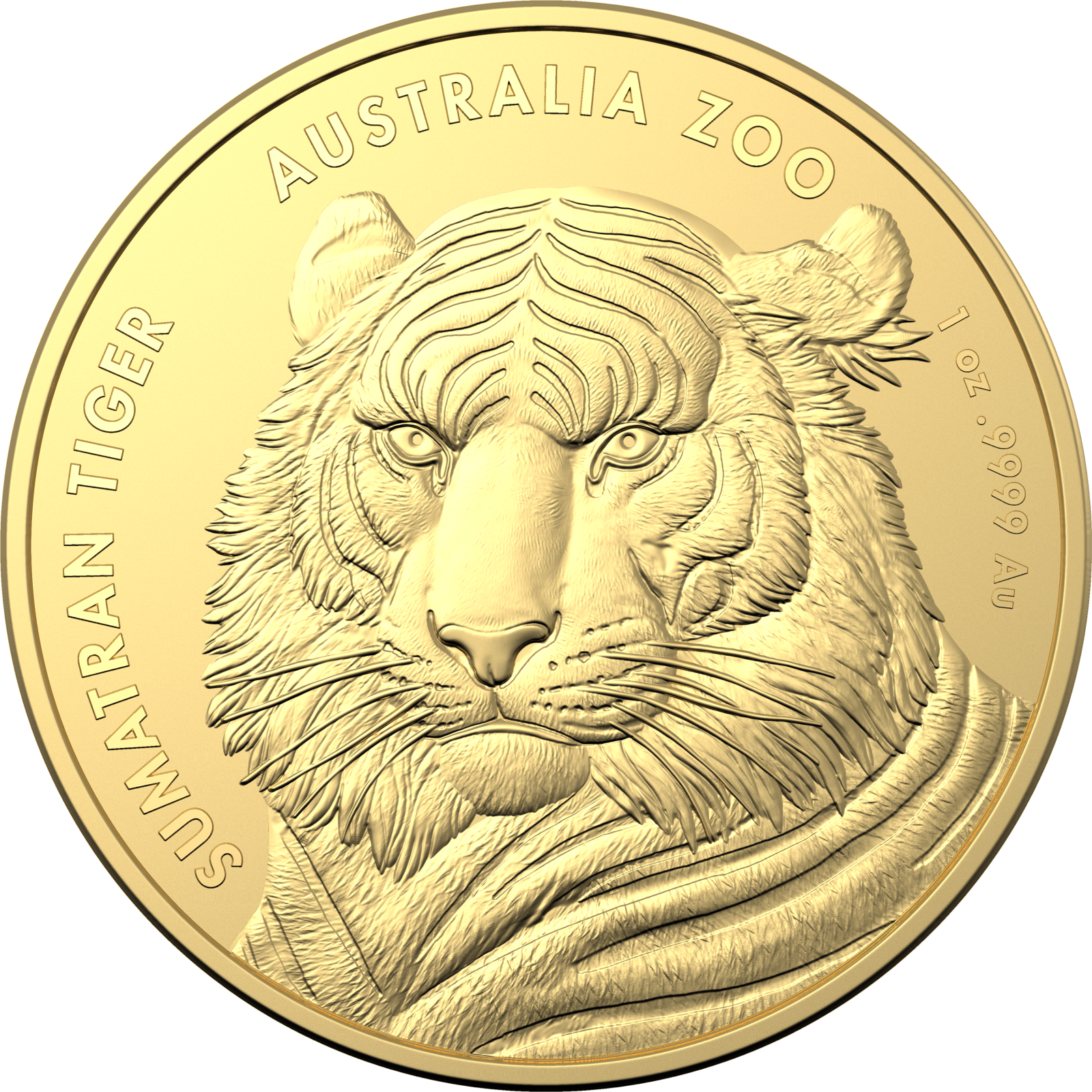 Investment Coin Gold 2020 One hundred dollars Australia Zoo Sumatran Tiger