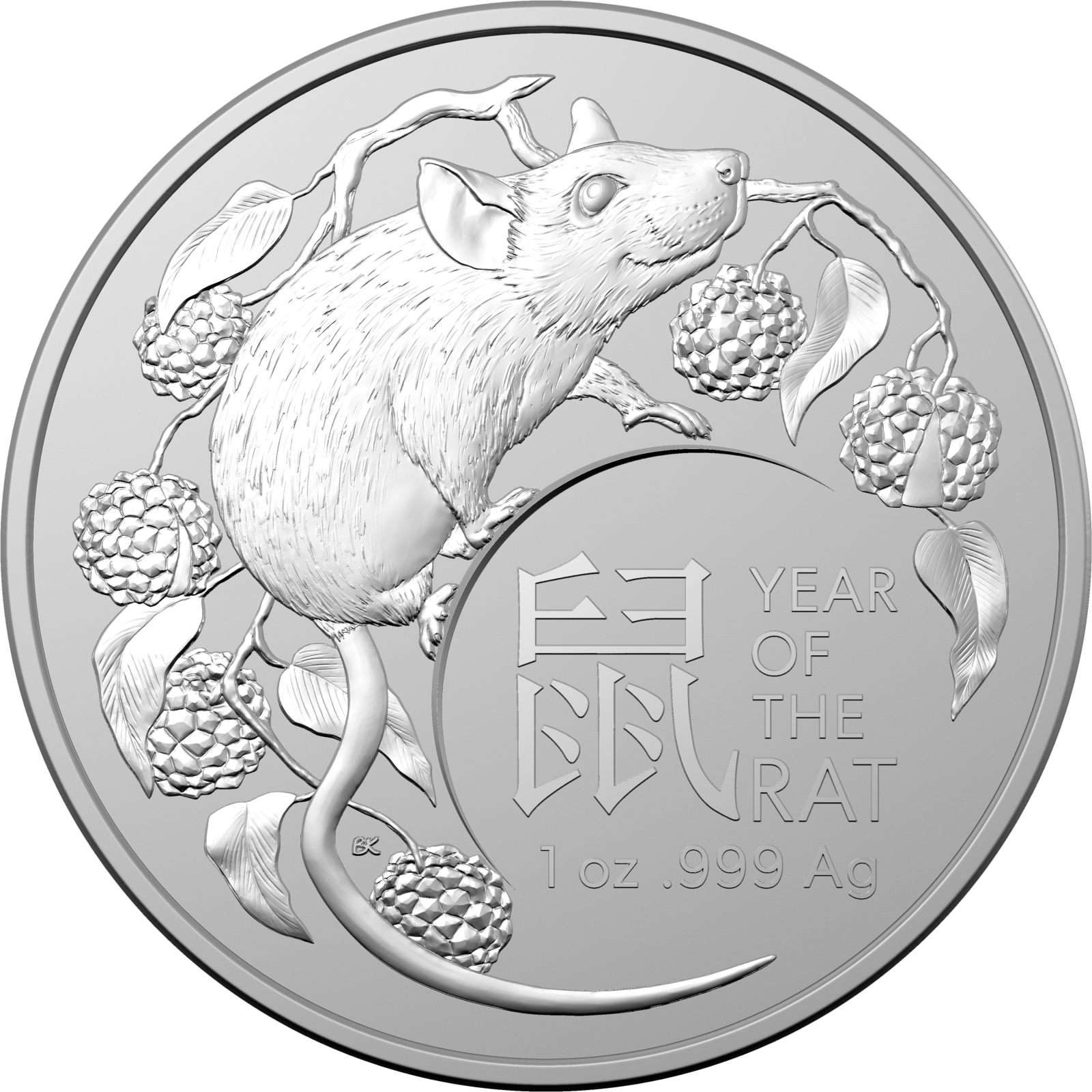 Investment Coin Silver 2020 One dollar Year of the Rat