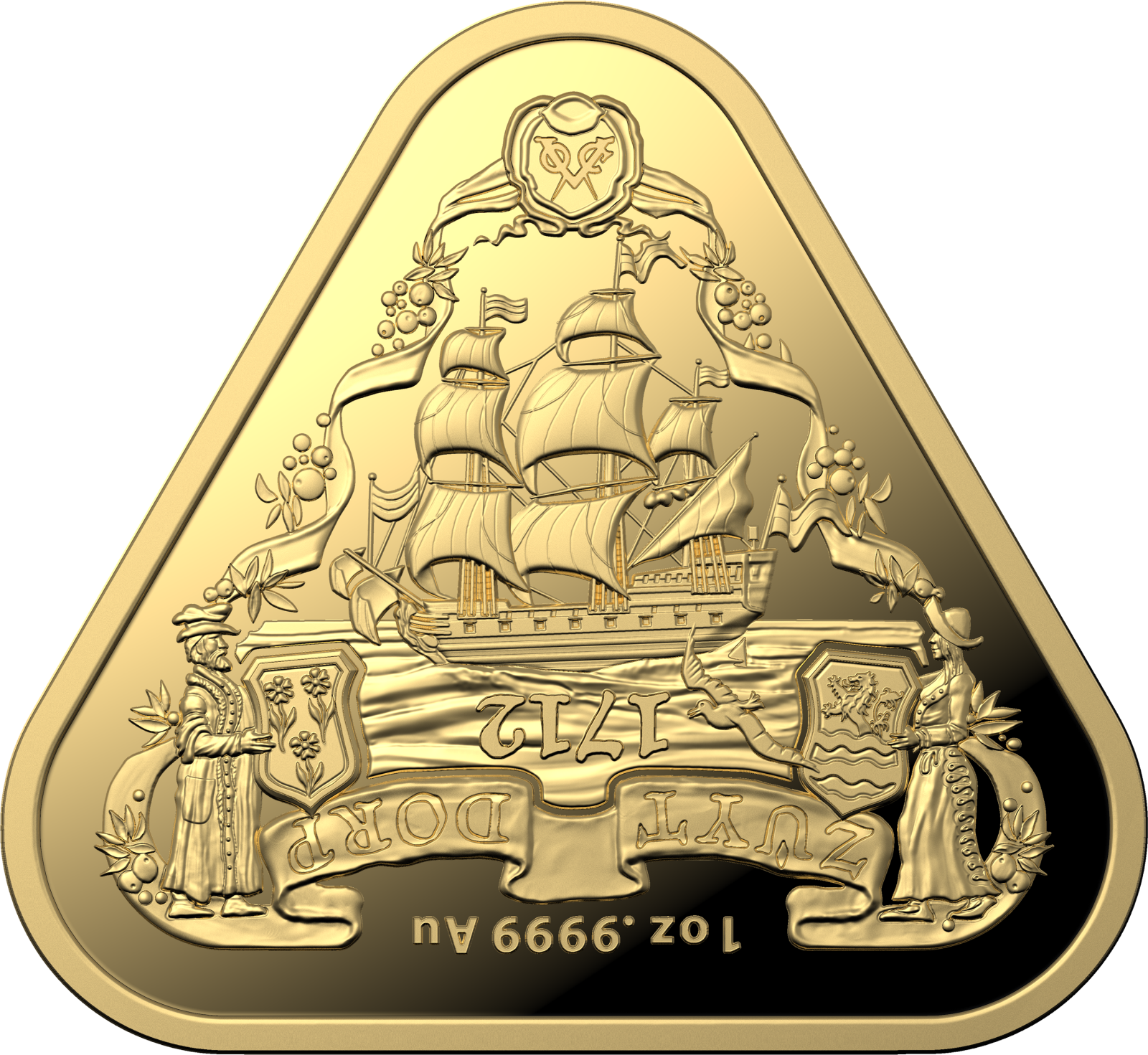 Investment Coin Gold Triangular 2020 One hundred dollars Zuytdorp