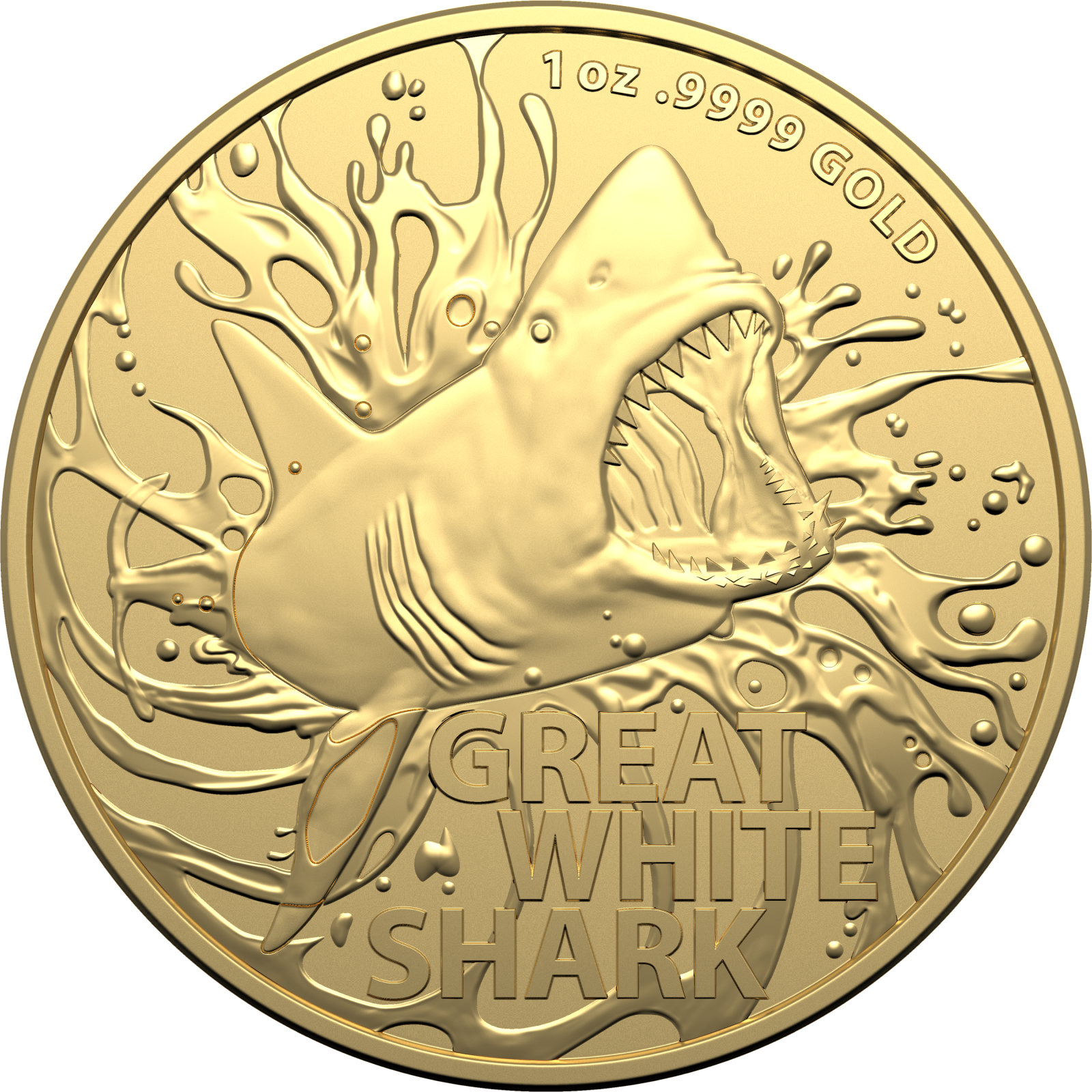 Investment Coin Gold 2021 Great White Shark