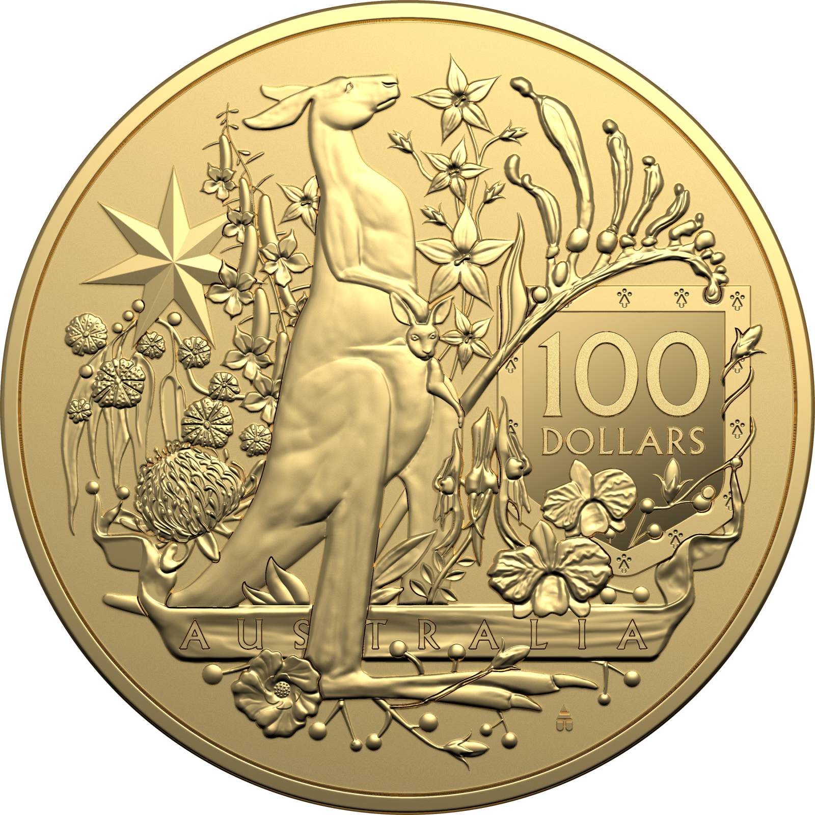 Investment Coins Gold 2021 One Hundred Dollars Australia's Coat of Arms