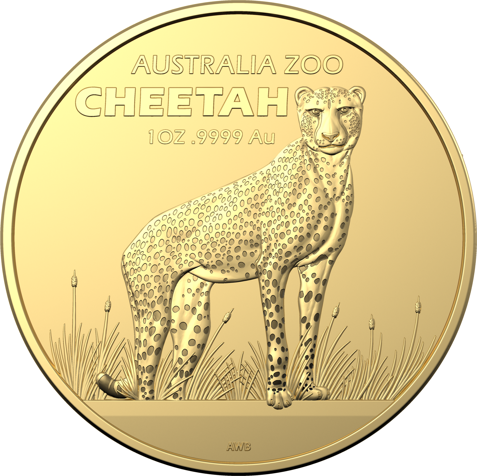 Investment Coins Gold 2021 One Hundred Dollars Australia Zoo-Cheetah
