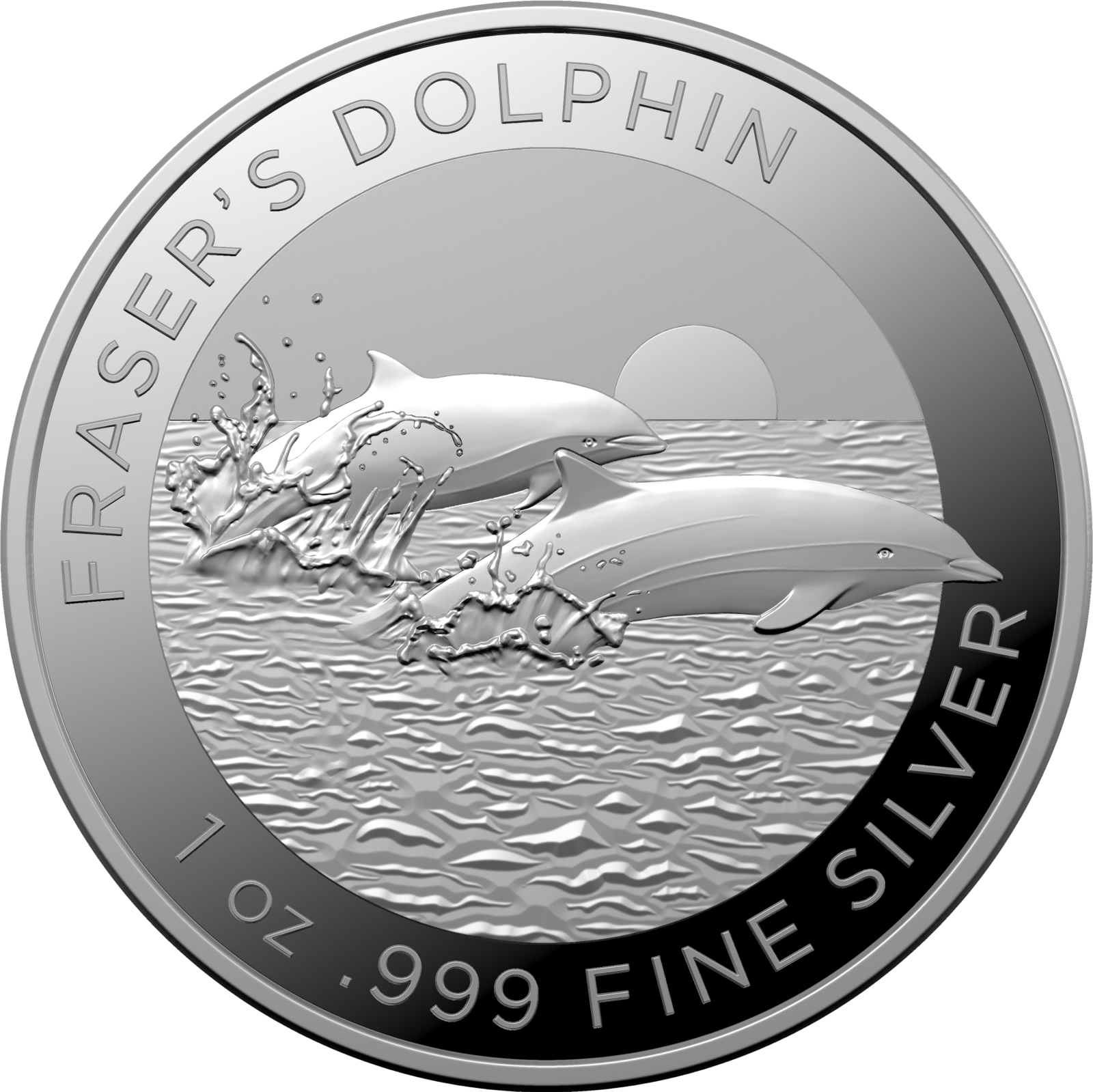 Investment Coins Silver 2021 One Dollar Fraser Dolphin