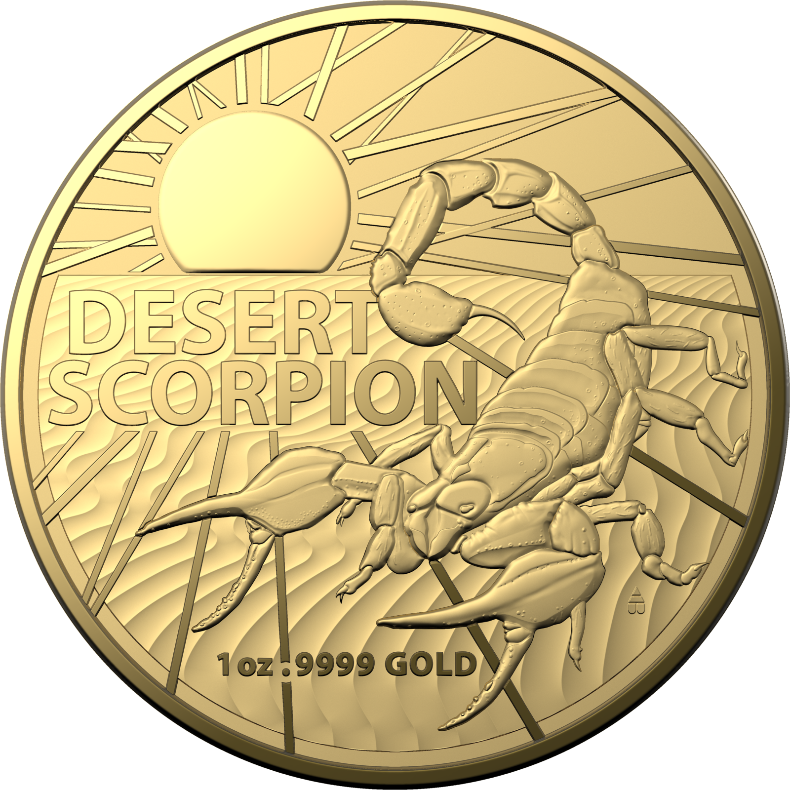 Investment Coins Gold 2022 One Hundred Dollars Australian Desert Scorpion