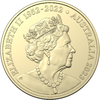 109-2023 Australian coin effigy of Queen Elizabeth II by Jody Clark