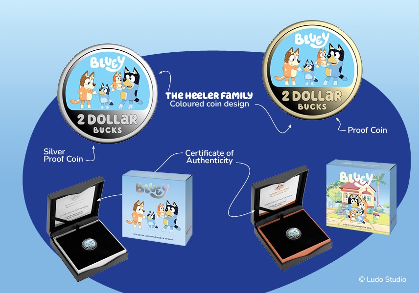 Cheese & Crackers! Bluey returns with a new coin collection