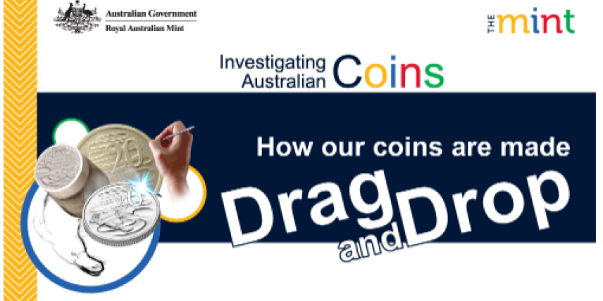 How our coins are made drag and drop game