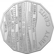 Circulating coins fifty cents commemorative design 2019 AIATSIS recognises 2019 as the International Year of Indigenous Languages