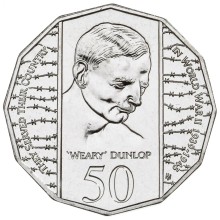 Circulating coins fifty cents commemorative design 1995 50th anniversary of the end of World War 2