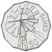 Circulating coins fifty cents commemorative design 2002 Year of the Outback