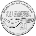 circulating-coins-twenty-cents-commemorative-design-2010-centenary-australian-taxation-office