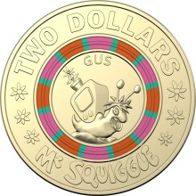 uncirculated-coins-two-dollars-2019-mr-squiggle-60-year-anniversary-gus
