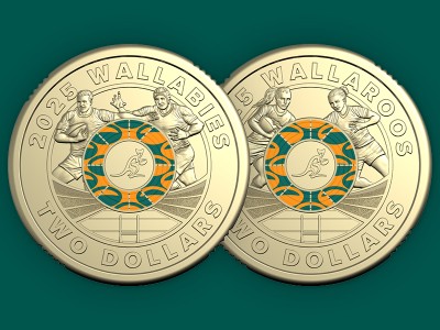Rugby Wallaroos and Wallabies coins