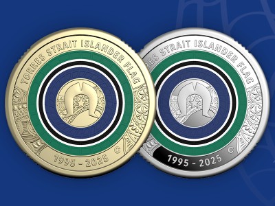 Torres Strait Islander flag coins