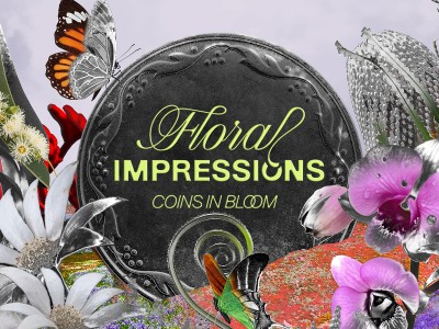 Floral Impressions Coins in Bloom Exhibition