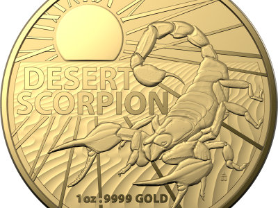 Investment Coins Gold 2022 One Hundred Dollars Australian Desert Scorpion